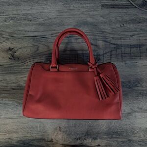Coach Legacy Haley Orange Satchel With Tassel and Zip Top